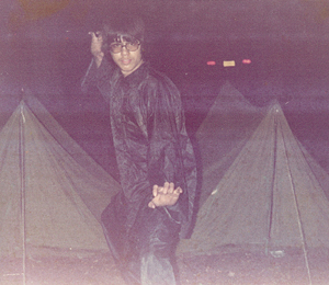 Dr. D in kung fu uniform